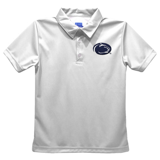 Penn State Nittany Lions Embroidered White Short Sleeve Polo Box Shirt