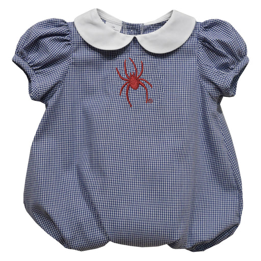 University of Richmond Spiders Embroidered Navy Girls Baby Bubble Short Sleeve