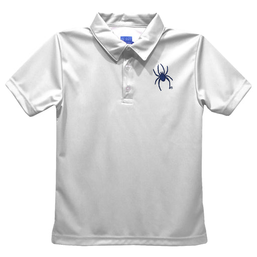 University of Richmond Spiders Embroidered White Short Sleeve Polo Box Shirt