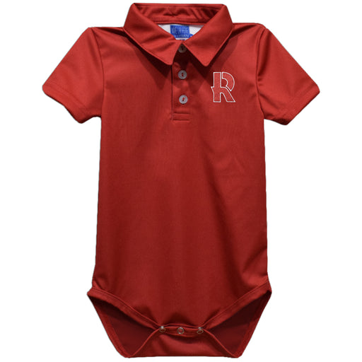Rose Hulman Fightin' Engineers Embroidered Red Solid Knit Boys Polo Bodysuit