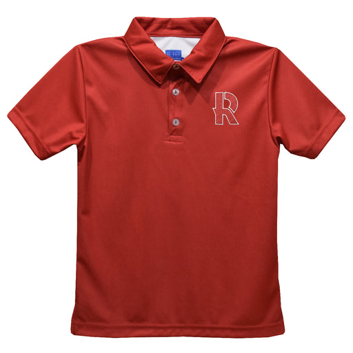 Rose Hulman Fightin' Engineers Embroidered Red Short Sleeve Polo Box Shirt
