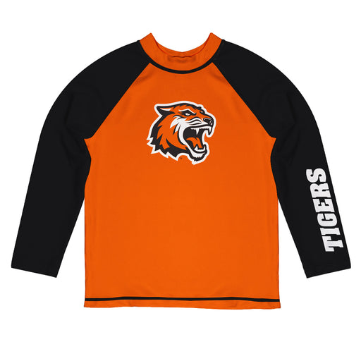 Rochester Institute of Technology Tigers Vive La Fete Logo Orange Long Sleeve Raglan Rashguard