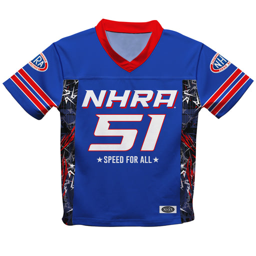 National Hot Rod Association Abstract NHRA Officially Licensed by Vive La Fete Football Jersey V2