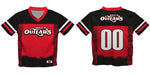 WOO Officially Licensed by Vive La Fete Black Dirtt & Red Football Jersey - Vive La Fête - Online Apparel Store