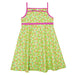 Lime With Dots Circle Dress