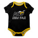 Alabama State Hornets Vive La Fete Infant Game Day Black Short Sleeve Onesie New Fan Logo and Mascot Bodysuit - Vive La Fête - Online Apparel Store
