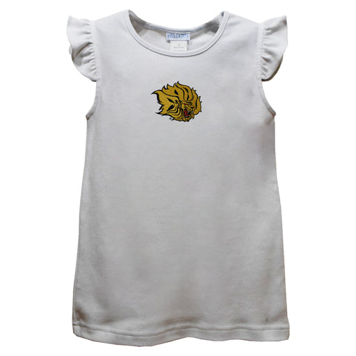 UAPB University of Arkansas Pine Bluff Golden Lions Embroidered White Knit Angel Sleeve