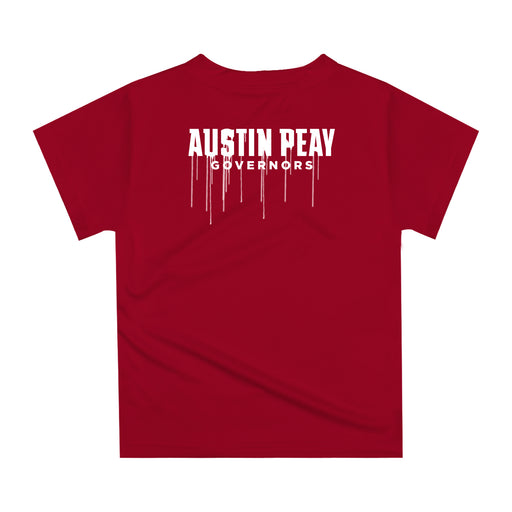 Austin Peay State University Governors Original Dripping Baseball Hat Red T-Shirt by Vive La Fete - Vive La Fête - Online Apparel Store
