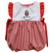 Brown University Bears Embroidered Red Cardinal Gingham Short Sleeve Girls Bubble