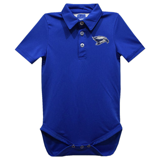 Broward College Seahawks Embroidered Royal Solid Knit Polo Onesie