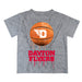 Dayton Flyers Original Dripping Basketball Heather Gray T-Shirt by Vive La Fete
