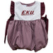 Eastern Kentucky Colonels EKU Embroidered Maroon Gingham Girls Bubble
