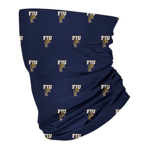 FIU Panthers Vive La Fete All Over Logo Game Day Collegiate Face Cover Soft 4-Way Stretch Two Ply Neck Gaiter - Vive La Fête - Online Apparel Store