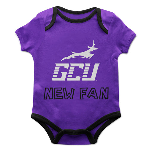 Grand Canyon University Lopes Vive La Fete Infant Game Day Purple Short Sleeve Onesie New Fan Logo and Mascot Bodysuit