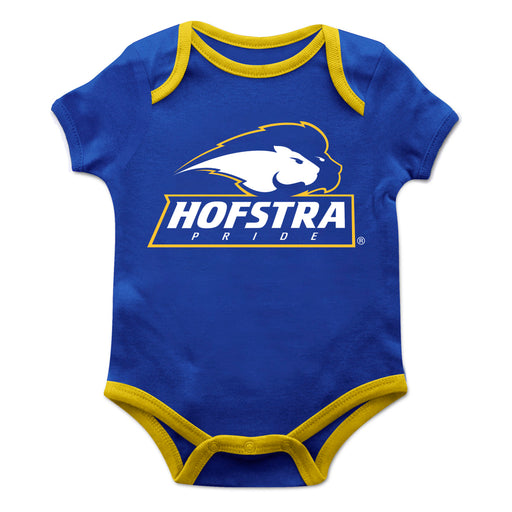 Hofstra University Pride Vive La Fete Infant Game Day Gold Short Sleeve Onesie New Fan Logo and Mascot Bodysuit