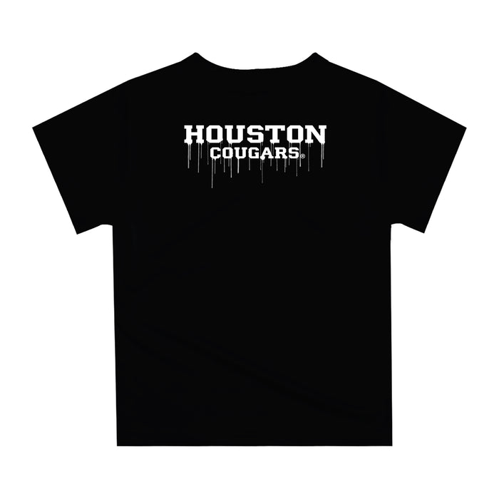 University of Houston Cougars Original Dripping Baseball Hat Red T-Shirt by Vive La Fete - Vive La Fête - Online Apparel Store