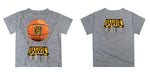 Kennesaw State Owls Original Dripping Basketball Heather Gray T-Shirt by Vive La Fete - Vive La Fête - Online Apparel Store