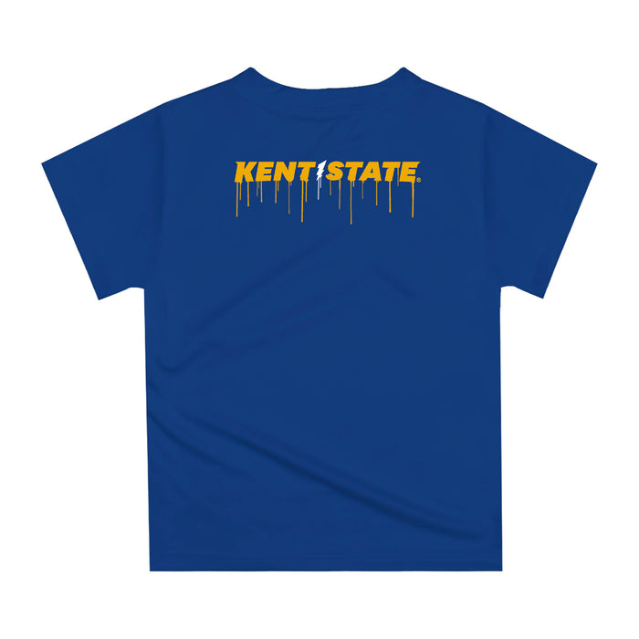 Kent State Golden Flashes Dripping Basketball T-Shirt by Vive La Fete - Vive La Fête - Online Apparel Store
