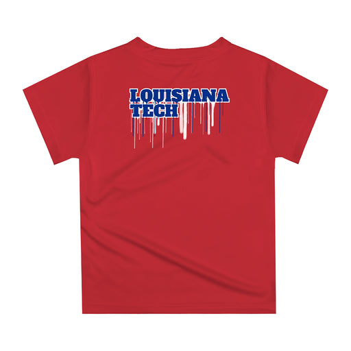 Louisiana Tech Bulldogs Original Dripping Football Helmet T-Shirt by Vive La Fete - Vive La Fête - Online Apparel Store