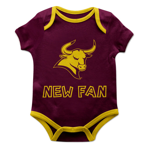 Colorado Mesa Mavericks CMU Vive La Fete Infant Game Day Maroon Short Sleeve Onesie New Fan Logo and Mascot Bodysuit