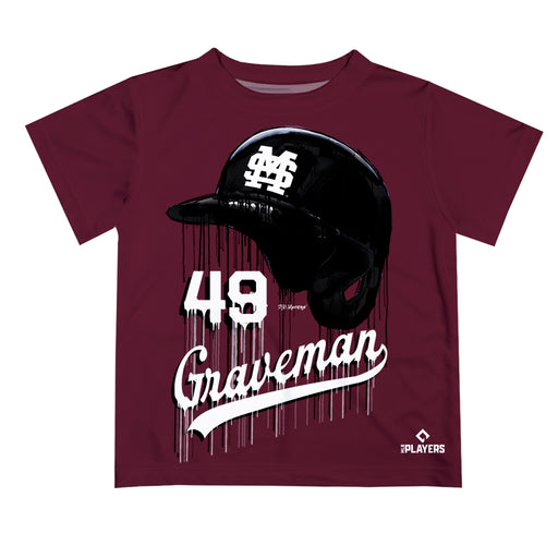 MLB Players Association Kendall Graveman MSU Bulldogs MLBPA Officially Licensed by Vive La Fete Dripping T-Shirt