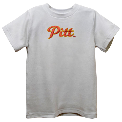 Pittsburgh State University Gorillas Embroidered White Knit Short Sleeve Boys Tee Shirt