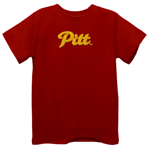 Pittsburgh State University Gorillas Embroidered Red knit Short Sleeve Boys Tee Shirt