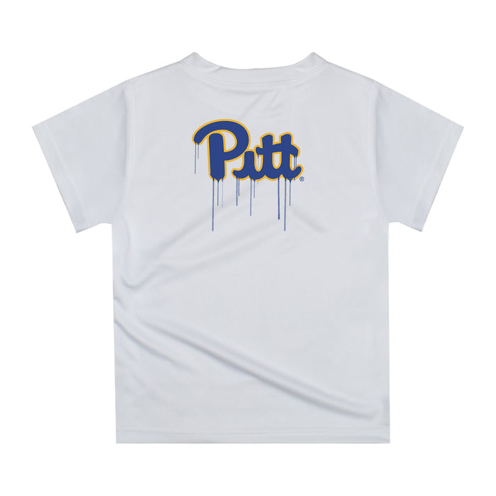 Pittsburgh Panthers UP Original Dripping Baseball Hat Gold T-Shirt by Vive La Fete - Vive La Fête - Online Apparel Store