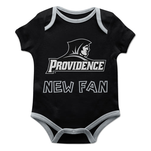 Providence Friars Vive La Fete Infant Game Day Black Short Sleeve Onesie New Fan Logo and Mascot Bodysuit