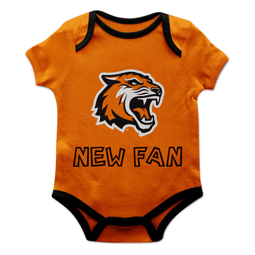 RIT Tigers Vive La Fete Infant Game Day Orange Short Sleeve Onesie New Fan Logo and Mascot Bodysuit