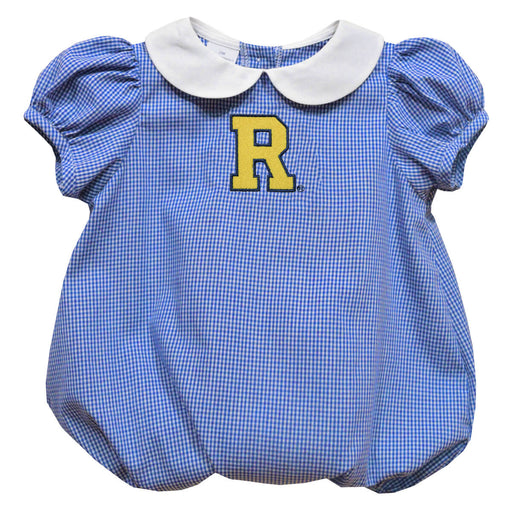 Rochester Yellowjackets Embroidered Royal Girls Baby Bubble Short Sleeve