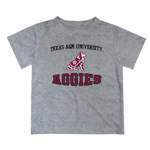 Texas A&M Aggies Vive La Fete Boys Game Day V3 Gray Short Sleeve Tee Shirt