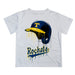 Toledo Rockets Original Dripping Baseball Helmet White T-Shirt by Vive La Fete