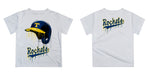 Toledo Rockets Original Dripping Baseball Helmet Gold T-Shirt by Vive La Fete - Vive La Fête - Online Apparel Store
