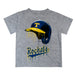 Toledo Rockets Original Dripping Baseball Helmet Heather Gray T-Shirt by Vive La Fete