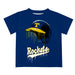 Toledo Rockets Original Dripping Baseball Helmet Blue T-Shirt by Vive La Fete