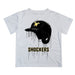Wichita State Shockers WSU Original Dripping Baseball Hat White T-Shirt by Vive La Fete