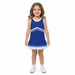 Royal and White Sleeveless Chearleader Dress - Vive La Fête - Online Apparel Store