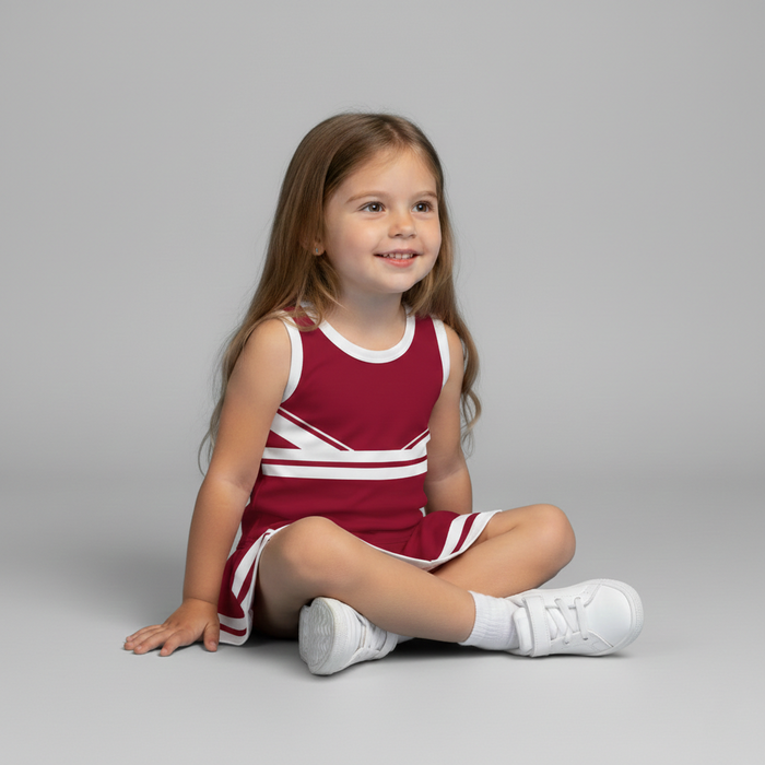 Red and White Sleeveless Chearleader Dress - Vive La Fête - Online Apparel Store