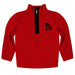 Georgia Red Long Sleeve Quarter Zip Pull Over