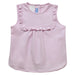 Solid Light Pink Knit Sleeveless Girls Top - Vive La Fête - Online Apparel Store