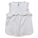 Solid White Knit Sleeveless Girls Top - Vive La Fête - Online Apparel Store