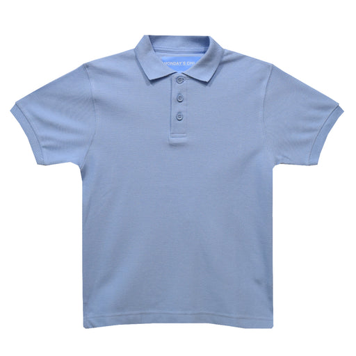 Light Blue Short Sleeve Polo Box Shirt - Vive La Fête - Online Apparel Store