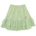 Green Check Seer Ruffle Skirt