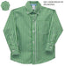 Green Medium Check Button Down Shirt Long Sleeve