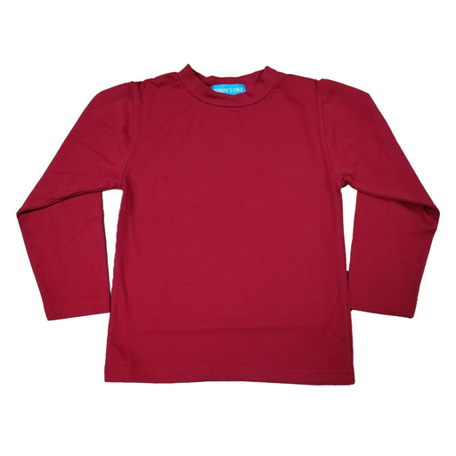 Red Knit Boys Long Sleeve Tee Shirt