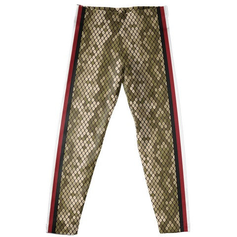 Animal Print Colors Stripe Gold Leggings