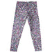 Glitter Print Purple Leggings
