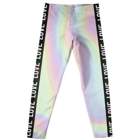 Love Holographic Leggings