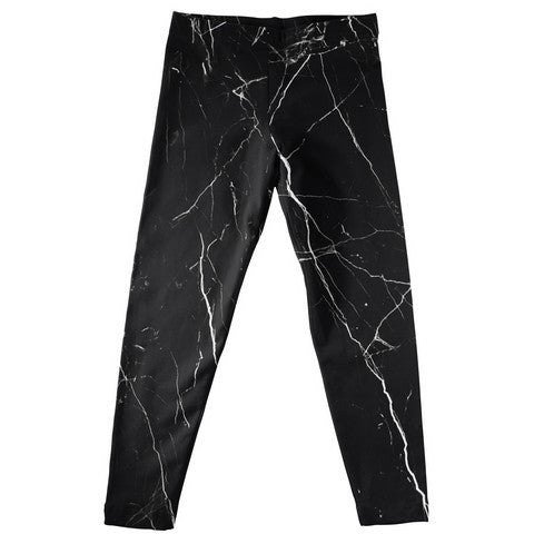Marble Black Leggings